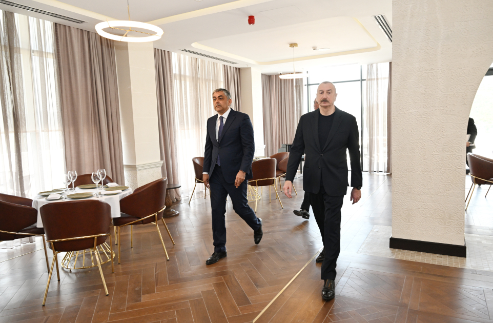 President Ilham Aliyev attends opening of “Lachin” Recreation Complex (PHOTO)