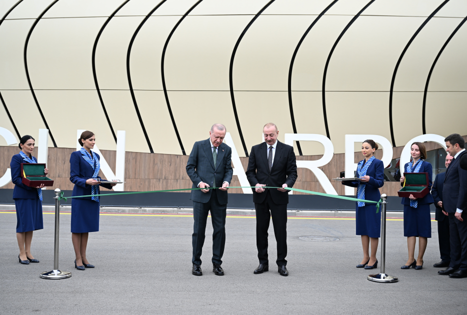 President Ilham Aliyev, Recep Tayyip Erdoğan attend inauguration ceremony of Lachin Int'l Airport (PHOTO/VIDEO)