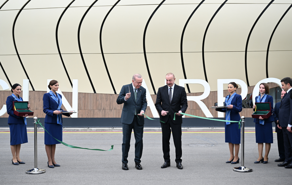 President Ilham Aliyev, Recep Tayyip Erdoğan attend inauguration ceremony of Lachin Int'l Airport (PHOTO/VIDEO)