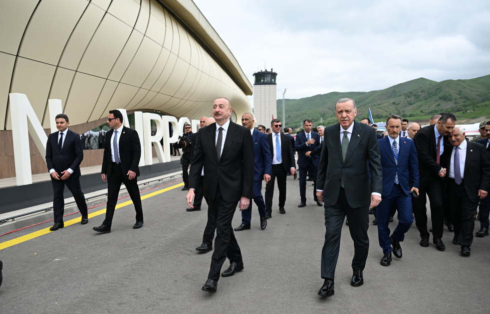 President Ilham Aliyev, Recep Tayyip Erdoğan attend inauguration ceremony of Lachin Int'l Airport (PHOTO/VIDEO)