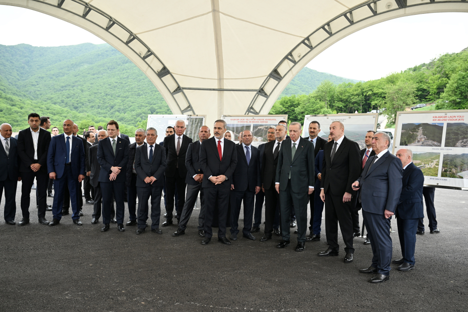 President Ilham Aliyev, President Recep Tayyip Erdoğan inspect progress on Kalbajar-Lachin highway construction (PHOTO/VIDEO)