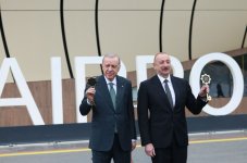 President Ilham Aliyev, Recep Tayyip Erdoğan attend inauguration ceremony of Lachin Int'l Airport (PHOTO/VIDEO)