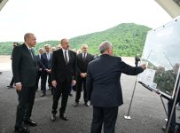 President Ilham Aliyev, President Recep Tayyip Erdoğan inspect progress on Kalbajar-Lachin highway construction (PHOTO/VIDEO)