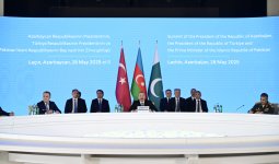 Trilateral summit of Azerbaijani President, Turkish President, and Pakistani Prime Minister held in Lachin (PHOTO/VIDEO)