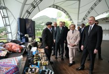 President Ilham Aliyev, President Recep Tayyip Erdoğan, PM Shehbaz Sharif visit promenade in Lachin city (PHOTO/VIDEO)