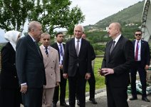 President Ilham Aliyev, President Recep Tayyip Erdoğan, PM Shehbaz Sharif visit promenade in Lachin city (PHOTO/VIDEO)