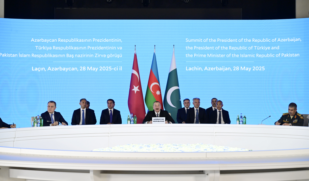Trilateral summit of Azerbaijani President, Turkish President, and Pakistani Prime Minister held in Lachin (PHOTO/VIDEO)