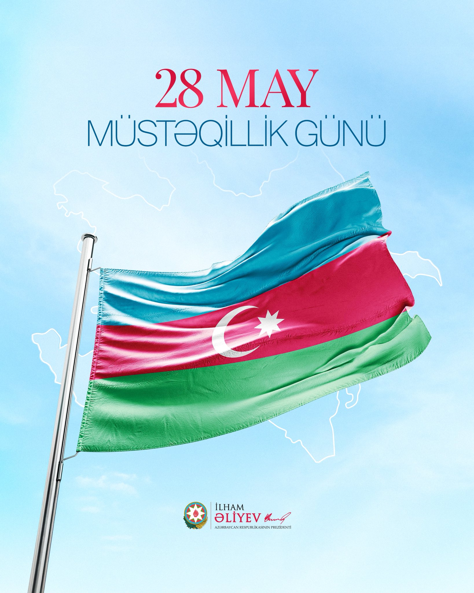 President Ilham Aliyev shares post on occasion of May 28 - Independence Day (PHOTO)