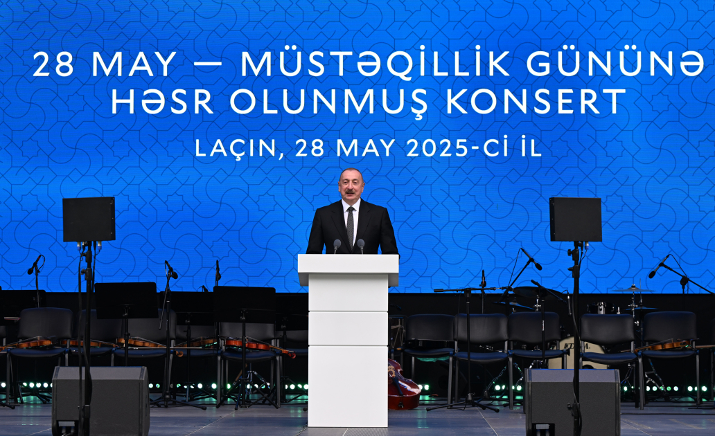 Presidents of Azerbaijan and Türkiye, Prime Minister of Pakistan attend concert dedicated to Independence Day in Lachin (PHOTO/VIDEO)