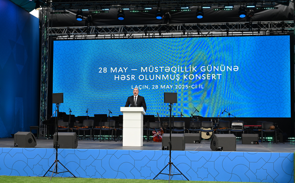 Presidents of Azerbaijan and Türkiye, Prime Minister of Pakistan attend concert dedicated to Independence Day in Lachin (PHOTO/VIDEO)
