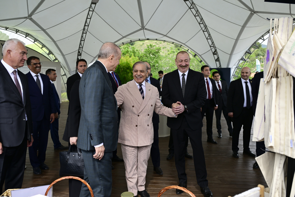 President Ilham Aliyev, President Recep Tayyip Erdoğan, PM Shehbaz Sharif visit promenade in Lachin city (PHOTO/VIDEO)