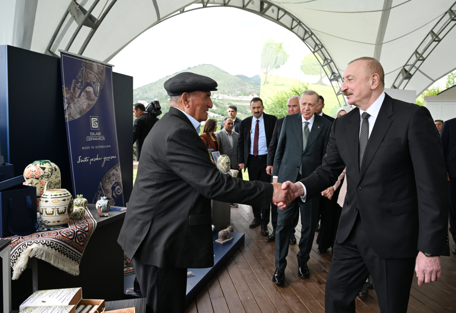 President Ilham Aliyev, President Recep Tayyip Erdoğan, PM Shehbaz Sharif visit promenade in Lachin city (PHOTO/VIDEO)