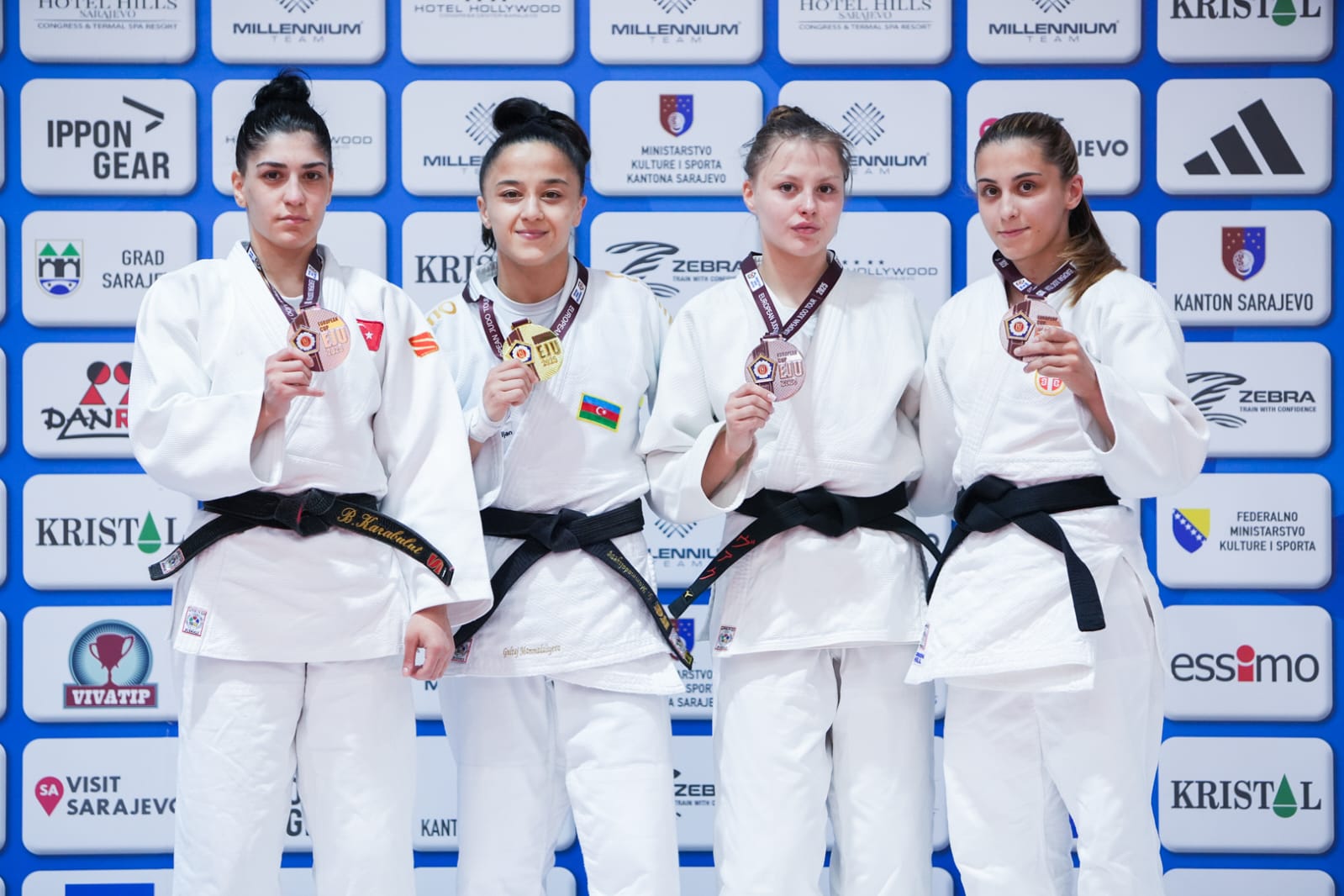 Azerbaijani female judokas win four medals at European Cup