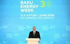 President Ilham Aliyev addresses official opening of 30th Caspian Oil and Gas Exhibition, 13th Caspian Power Exhibition, and 30th Baku Energy Forum (PHOTO/VIDEO)