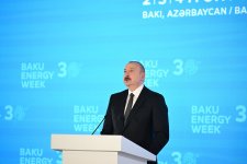 President Ilham Aliyev addresses official opening of 30th Caspian Oil and Gas Exhibition, 13th Caspian Power Exhibition, and 30th Baku Energy Forum (PHOTO/VIDEO)