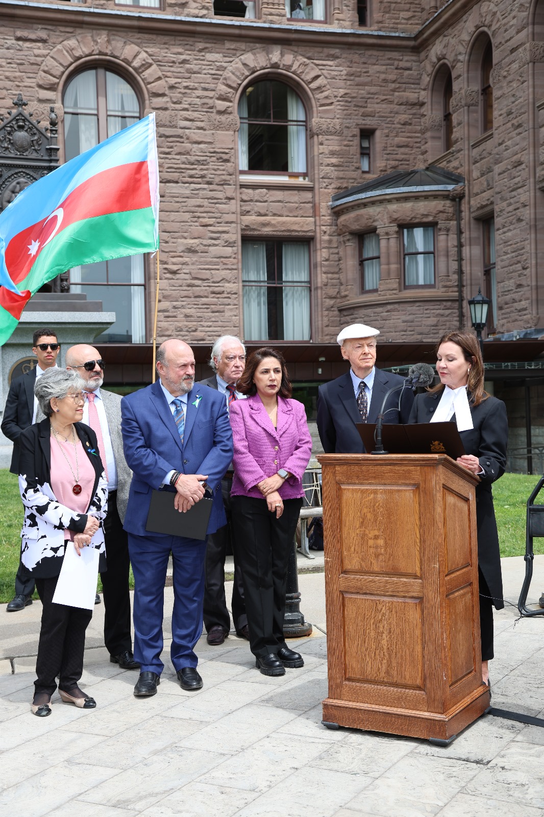 Ontario Legislative Assembly raises Azerbaijani flag in honor of independence day (PHOTO)