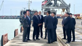 Chinese delegation familiarizes itself with multimodal capabilities of Baku port (PHOTO)