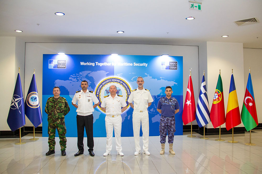 Azerbaijani flag is hoisted at NATO MARSEC COE (PHOTO)