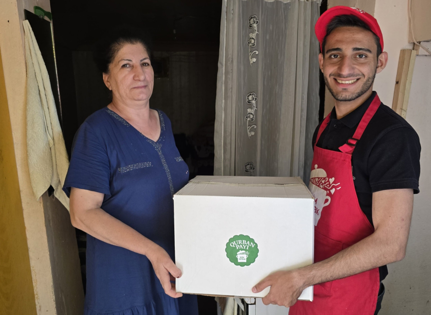 Sacrificial meat distributed to families under Heydar Aliyev Foundation VP Leyla Aliyeva’s initiative (PHOTO)