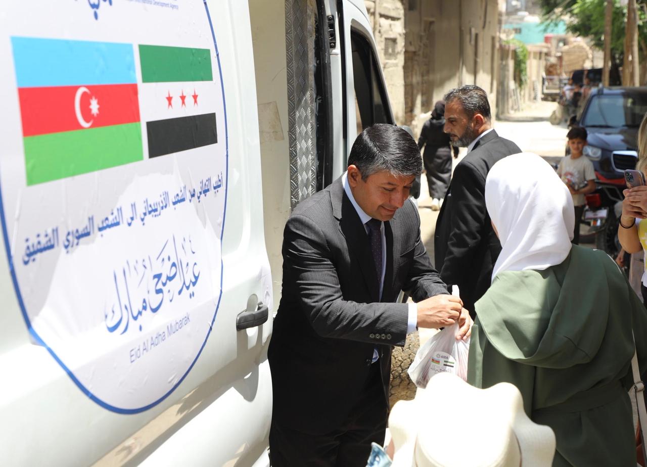Azerbaijan holds charity event in Syria on occasion of Eid al-Adha (PHOTO)
