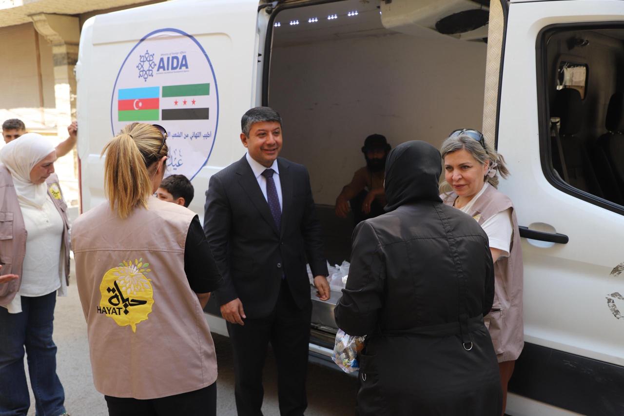 Azerbaijan holds charity event in Syria on occasion of Eid al-Adha (PHOTO)
