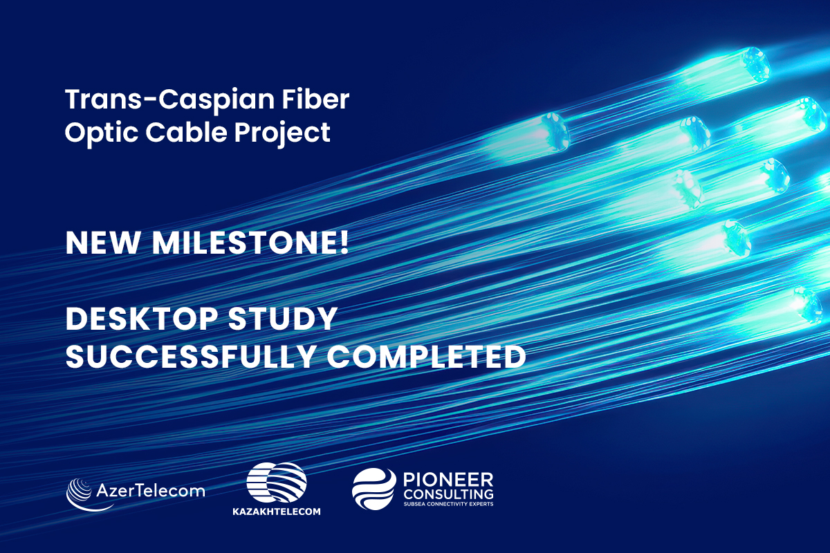 Trans-Caspian fiber-optic cable construction progresses to next step