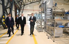 President Ilham Aliyev attends opening of snack production plant in Baku  (PHOTO/VIDEO)