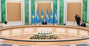 President of Kazakhstan meets with parliamentary speakers of TURKPA member states (PHOTO)