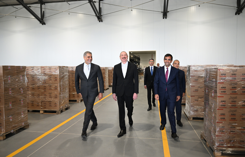 President Ilham Aliyev attends opening of snack production plant in Baku  (PHOTO)