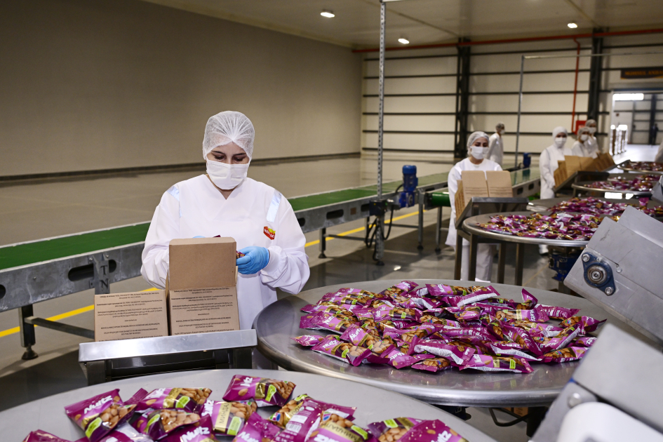 President Ilham Aliyev attends opening of snack production plant in Baku  (PHOTO)