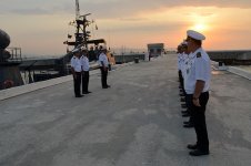 Azerbaijan Naval Forces' ships depart for "Khazri-2025" joint tactical exercise (PHOTO)