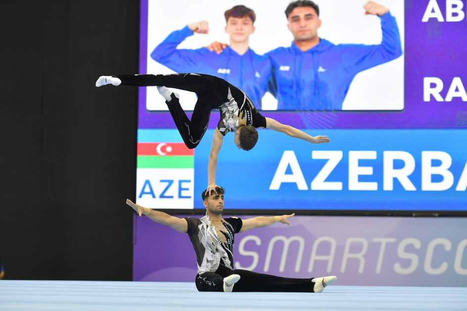 Azerbaijani athletes shine at Sports Acrobatics World Cup in Baku (PHOTO)