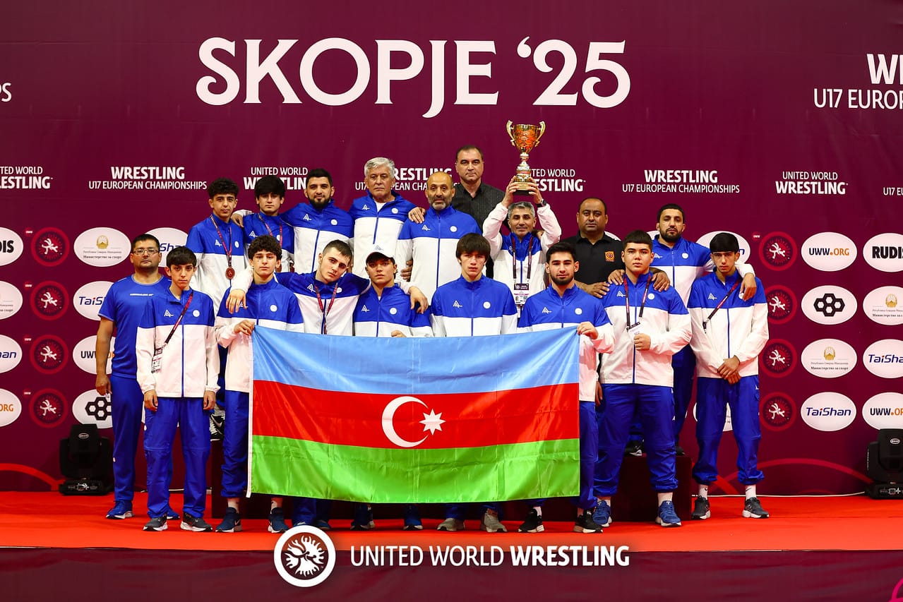 Azerbaijan freestyle wrestling team becomes European champion