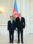 President Ilham Aliyev accepts credentials of ambassador of Republic of Korea to Azerbaijan (PHOTO)