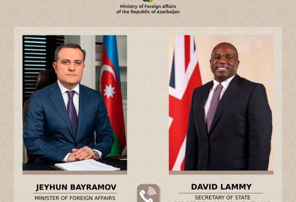 Azerbaijani, British FMs discuss Israeli-Iranian conflict