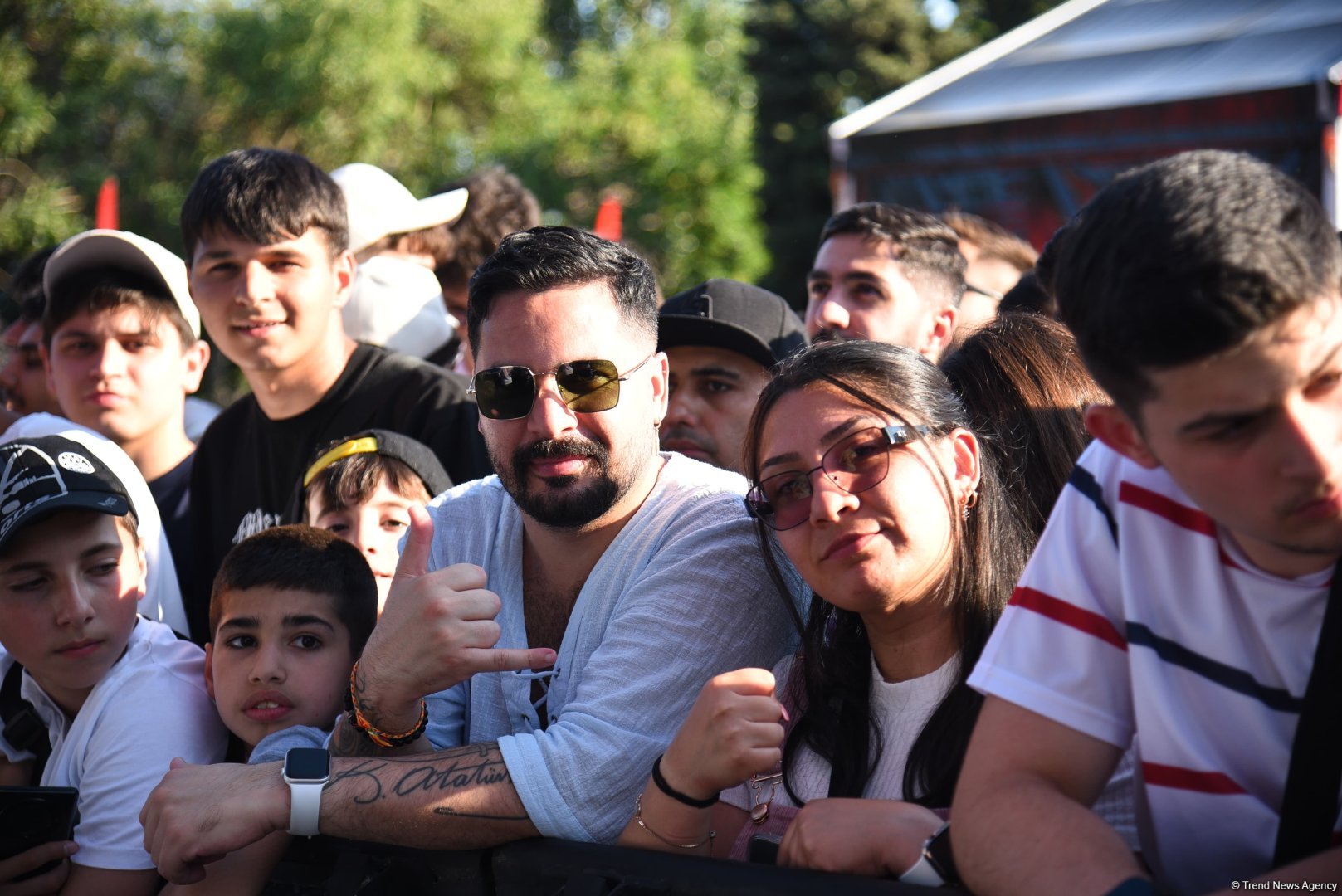 UFC on Caspian coast: fighters held an open training session in heart of Baku (PHOTO)