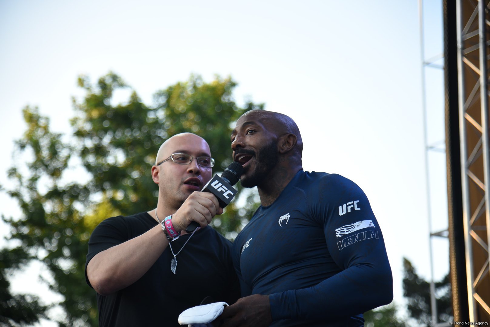 UFC on Caspian coast: fighters held an open training session in heart of Baku (PHOTO)