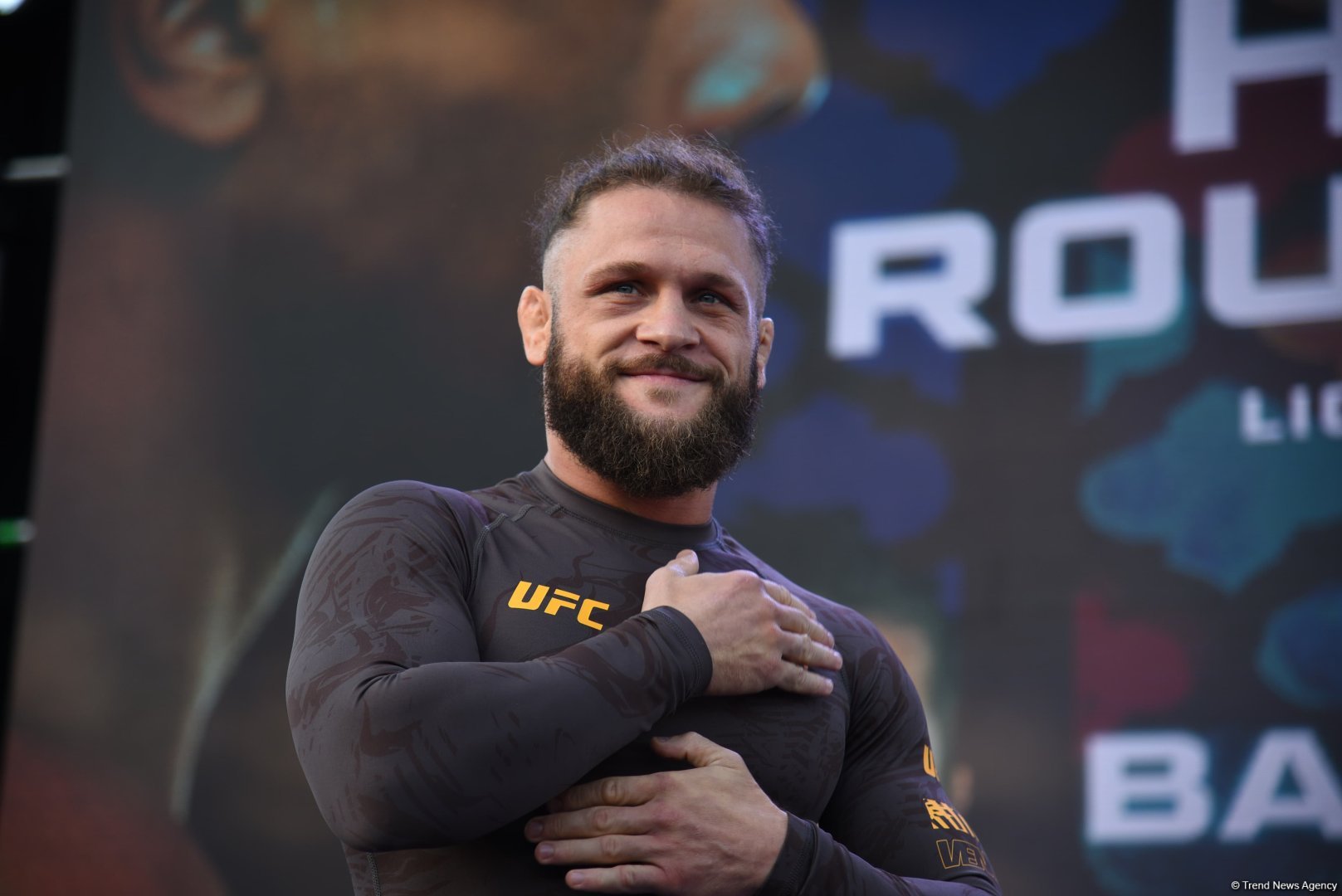 UFC on Caspian coast: fighters held an open training session in heart of Baku (PHOTO)