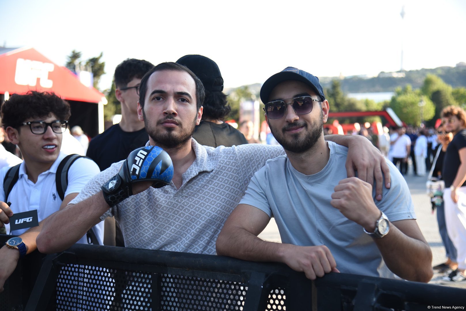 UFC on Caspian coast: fighters held an open training session in heart of Baku (PHOTO)