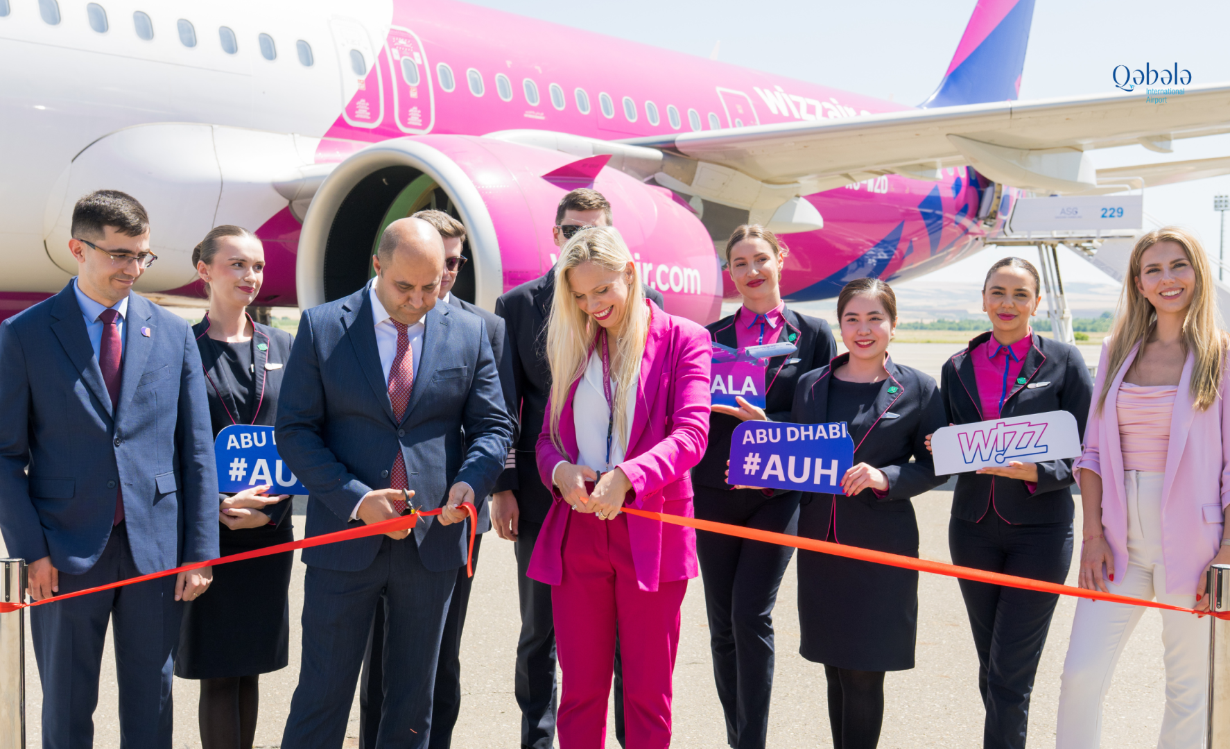 Direct air connection between Gabala and Abu Dhabi launched - Wizz Air Abu Dhabi celebrates the inaugural flight with up to 20% discount on fares (PHOTO)