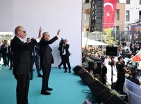 President Ilham Aliyev, President Recep Tayyip Erdoğan attend opening ceremony of “Azerbaijan” neighborhood in Kahramanmaraş (PHOTO)