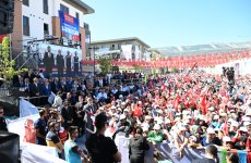 President Ilham Aliyev, President Recep Tayyip Erdoğan attend opening ceremony of “Azerbaijan” neighborhood in Kahramanmaraş (PHOTO)