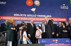 President Ilham Aliyev, President Recep Tayyip Erdoğan attend opening ceremony of “Azerbaijan” neighborhood in Kahramanmaraş (PHOTO)