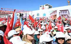 President Ilham Aliyev, President Recep Tayyip Erdoğan attend opening ceremony of “Azerbaijan” neighborhood in Kahramanmaraş (PHOTO)