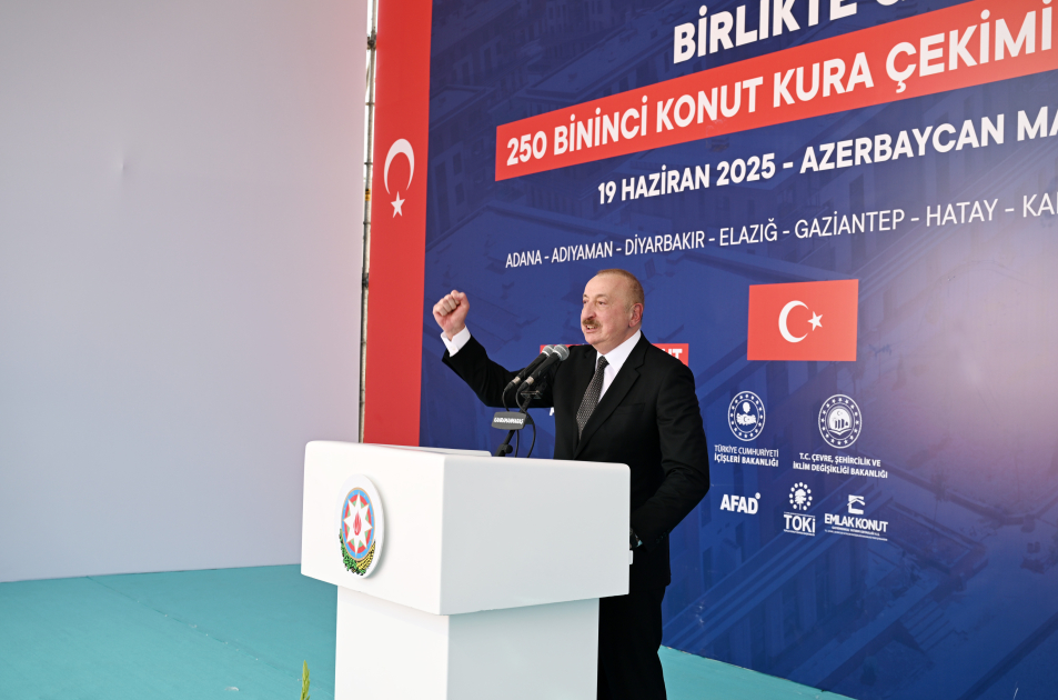 President Ilham Aliyev, President Recep Tayyip Erdoğan attend opening ceremony of “Azerbaijan” neighborhood in Kahramanmaraş (PHOTO)