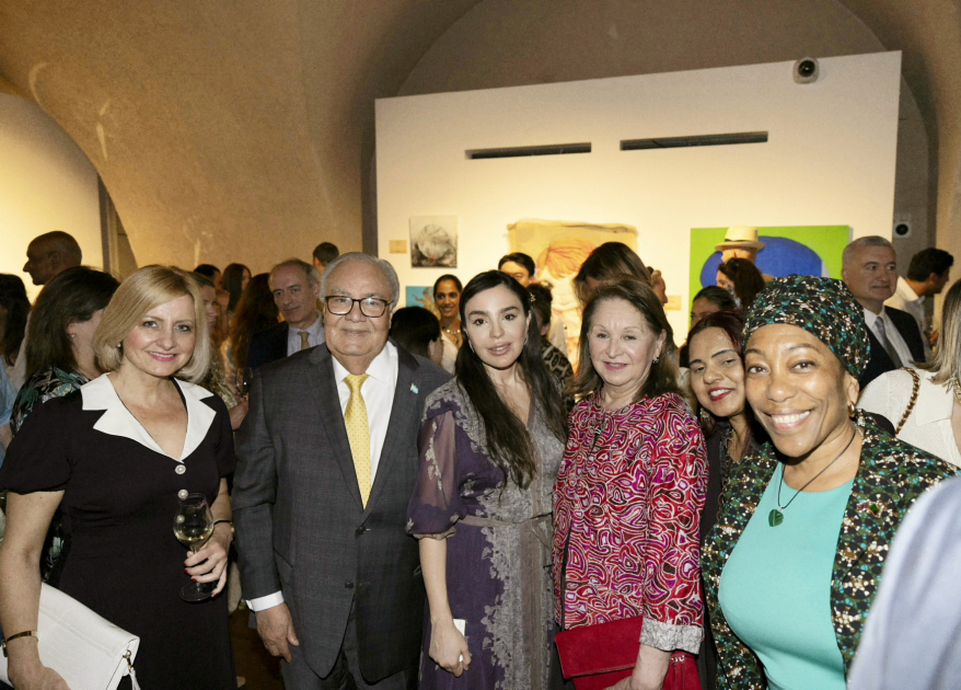 Heydar Aliyev Foundation VP Leyla Aliyeva participates in MAMA "Mother Nature" exhibition at London Design Biennale (PHOTO)