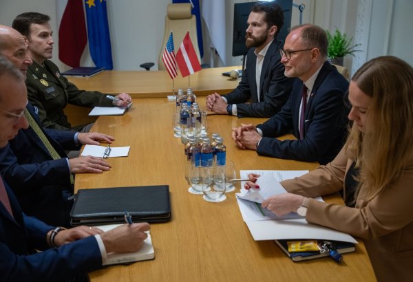 Latvia reaffirms defense spending pledge in talks with US envoy