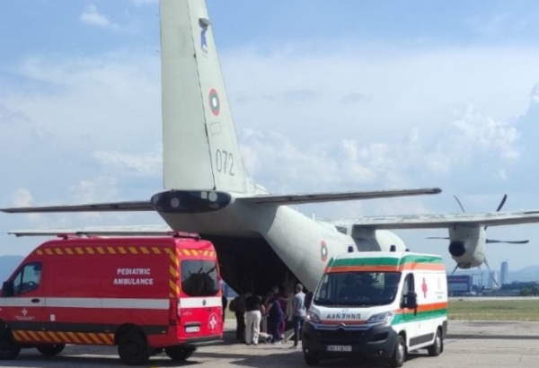 Bulgarian Air Force evacuates young patient from Belgium