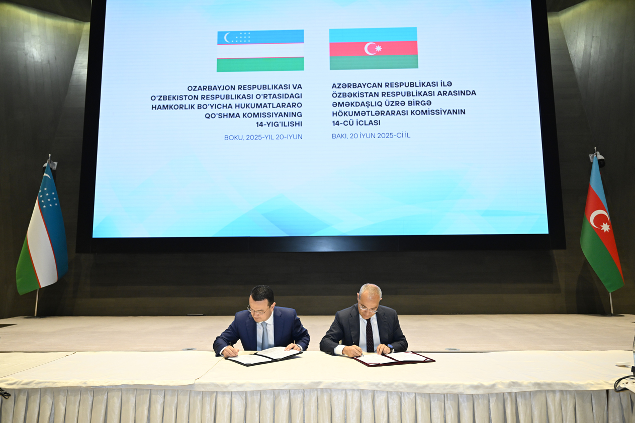 14th Joint Commission session marks milestone in Azerbaijani-Uzbek economic ties (PHOTO)