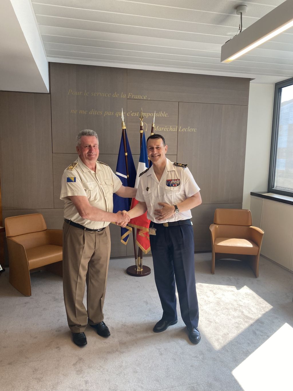 Bosnian and French military leaders discuss Western Balkans security (PHOTO)